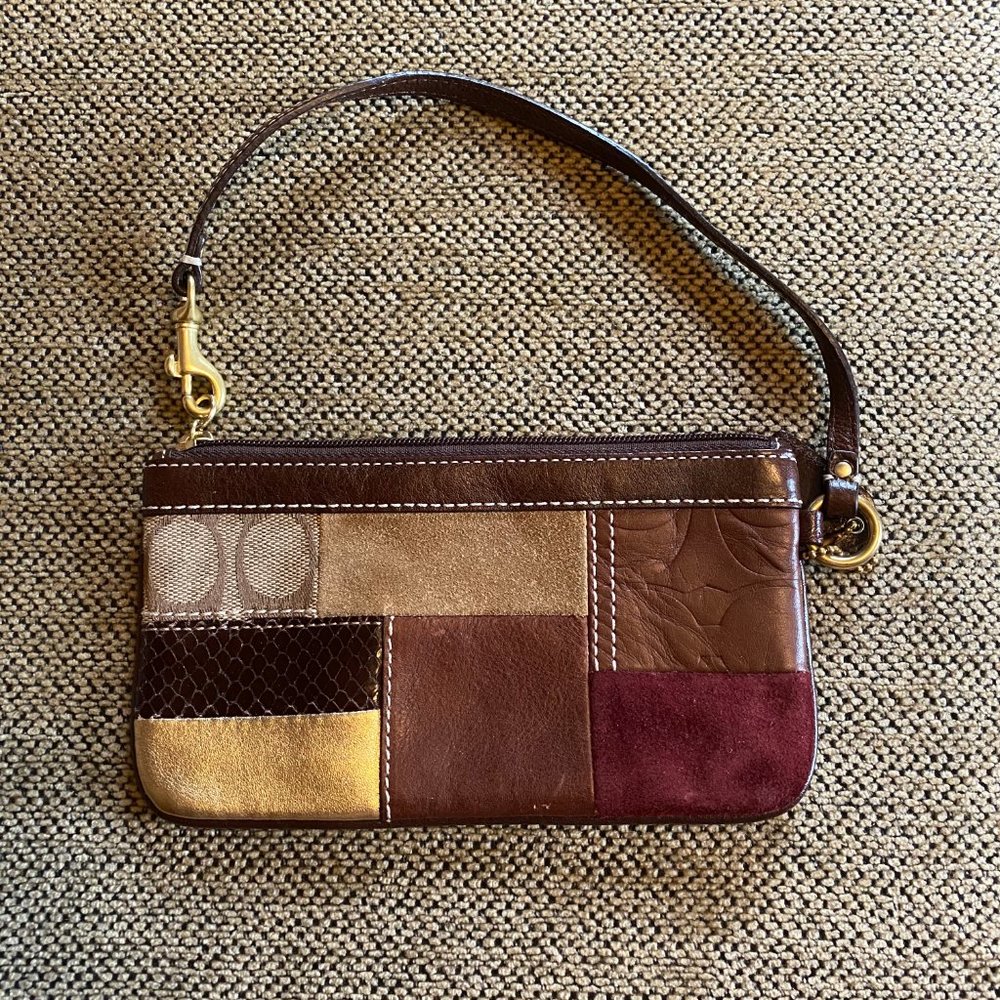 Multi-Pattern Coach Wristlet - Picture 3 of 3